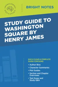 Study Guide to Washington Square by Henry James_cover