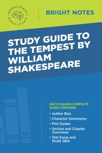 Study Guide to The Tempest by William Shakespeare_cover