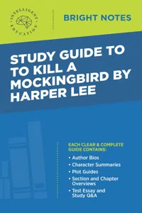 Study Guide to To Kill a Mockingbird by Harper Lee_cover