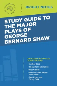 Study Guide to The Major Plays of George Bernard Shaw_cover