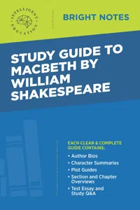 Study Guide to Macbeth by William Shakespeare_cover