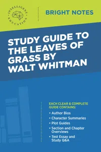 Study Guide to The Leaves of Grass by Walt Whitman_cover