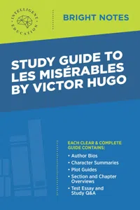 Study Guide to Les Misérables by Victor Hugo_cover