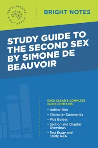 Study Guide to The Second Sex by Simone de Beauvoir_cover