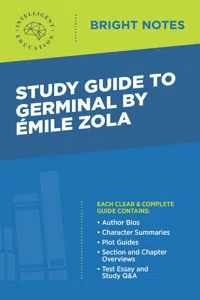 Study Guide to Germinal by Emile Zola_cover