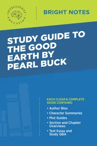 Study Guide to The Good Earth by Pearl Buck_cover