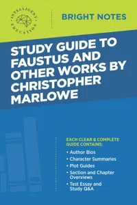 Study Guide to Faustus and Other Works by Christopher Marlowe_cover