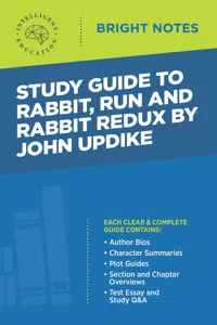 Study Guide to Rabbit, Run and Rabbit Redux by John Updike_cover