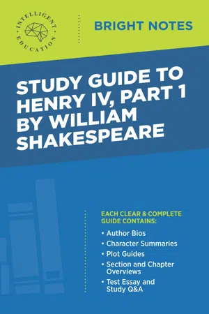 Study Guide to Henry IV, Part 1 by William Shakespeare