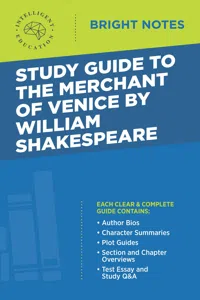 Study Guide to The Merchant of Venice by William Shakespeare_cover