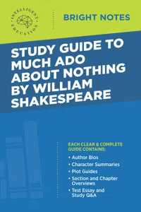 Study Guide to Much Ado About Nothing by William Shakespeare_cover