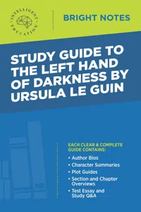 Study Guide to The Left Hand of Darkness by Ursula Le Guin_cover