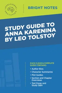 Study Guide to Anna Karenina by Leo Tolstoy_cover