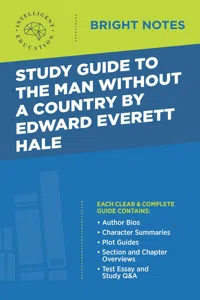 Study Guide to The Man Without a Country by Edward Everett Hale_cover