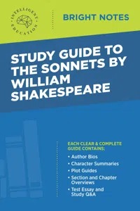 Study Guide to The Sonnets by William Shakespeare_cover