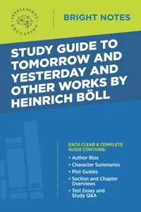 Study Guide to Tomorrow and Yesterday and Other Works by Heinrich Böll_cover