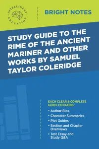 Study Guide to The Rime of the Ancient Mariner and Other Works by Samuel Taylor Coleridge_cover