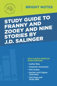 Study Guide to Franny and Zooey and Nine Stories by J.D. Salinger_cover