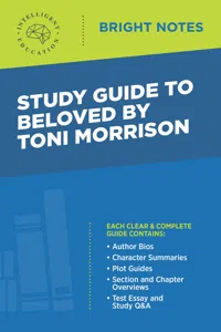 Study Guide to Beloved by Toni Morrison_cover