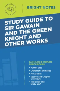 Study Guide to Sir Gawain and the Green Knight and Other Works_cover