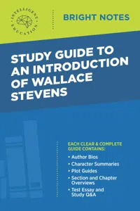 Study Guide to an Introduction of Wallace Stevens_cover