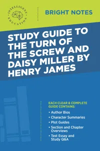 Study Guide to The Turn of the Screw and Daisy Miller by Henry James_cover