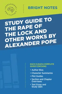 Study Guide to the Rape of the Lock and Other Works by Alexander Pope_cover