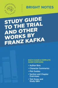 Study Guide to The Trial and Other Works by Franz Kafka_cover