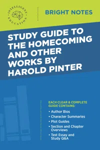 Study Guide to The Homecoming and Other Works by Harold Pinter_cover