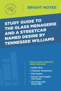 Study Guide to The Glass Menagerie and A Streetcar Named Desire by Tennessee Williams_cover