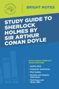 Study Guide to Sherlock Holmes by Sir Arthur Conan Doyle_cover