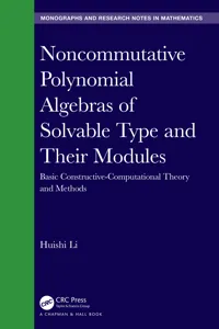 Noncommutative Polynomial Algebras of Solvable Type and Their Modules_cover