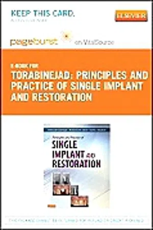 Principles and Practice of Single Implant and Restoration