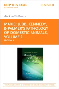 Jubb, Kennedy & Palmer's Pathology of Domestic Animals: Volume 1_cover