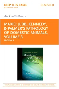 Jubb, Kennedy & Palmer's Pathology of Domestic Animals: Volume 3_cover