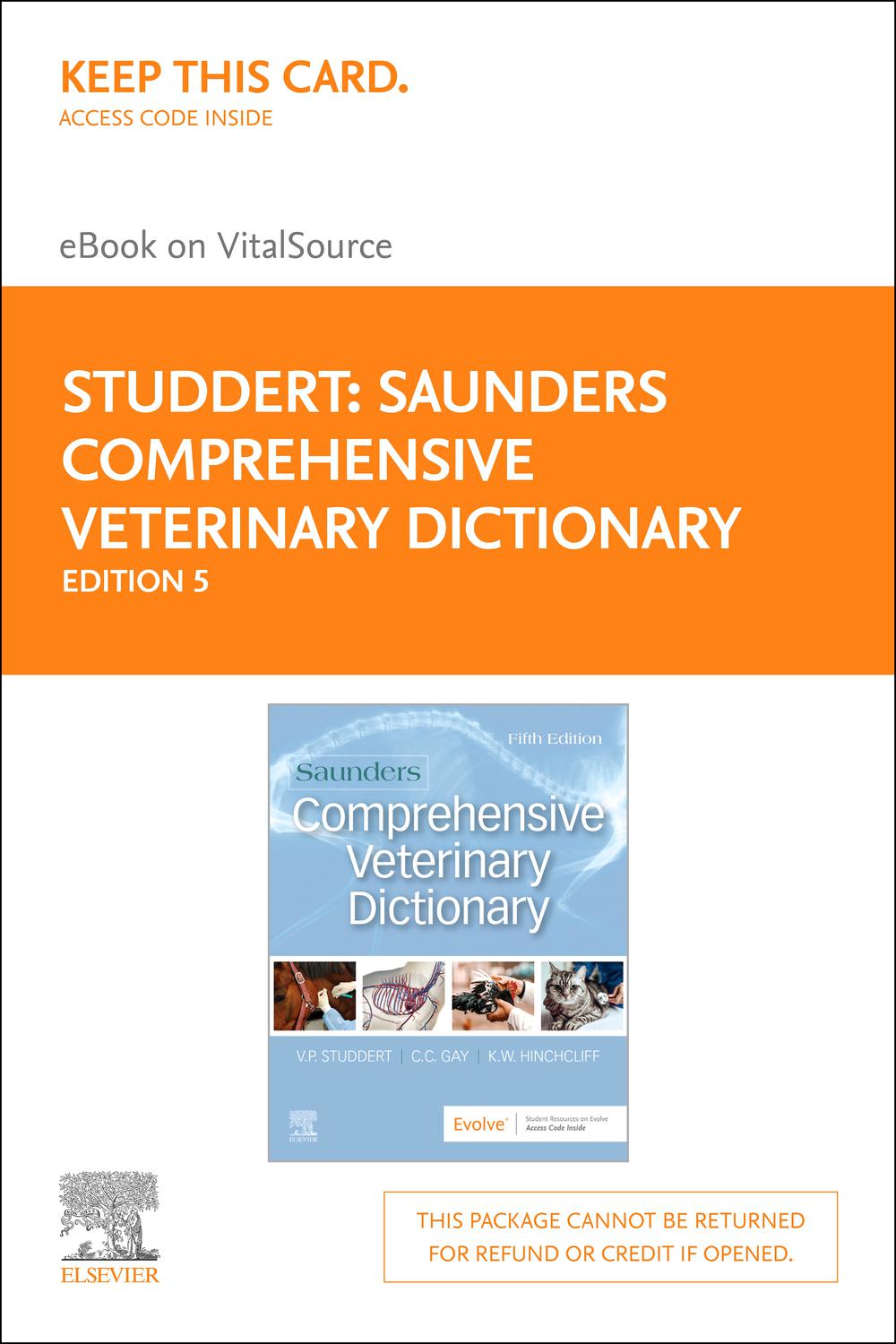 PDF] Saunders Comprehensive Veterinary Dictionary by Virginia P