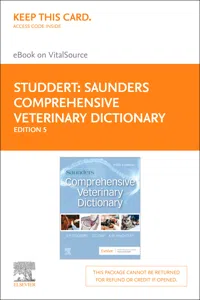 Saunders Comprehensive Veterinary Dictionary_cover