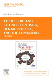 Burt and Eklund's Dentistry, Dental Practice, and the Community - E-Book_cover