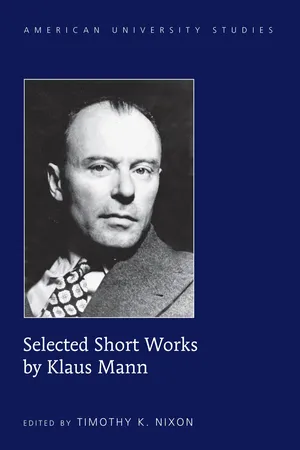 Selected Short Works by Klaus Mann