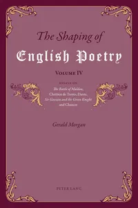 The Shaping of English Poetry Volume IV_cover