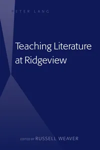 Teaching Literature at Ridgeview_cover