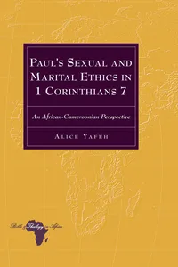 Pauls Sexual and Marital Ethics in 1 Corinthians 7_cover