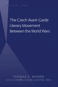 The Czech Avant-Garde Literary Movement Between the World Wars_cover