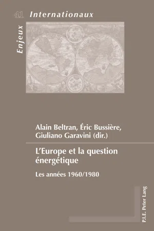 LEurope et la question énergétique