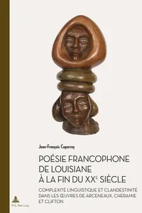 Poésie francophone de Louisiane à la fin du XXe siècle_cover