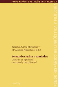 Semántica latina y románica_cover