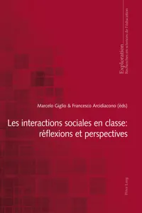 Les interactions sociales en classe : réflexions et perspectives_cover