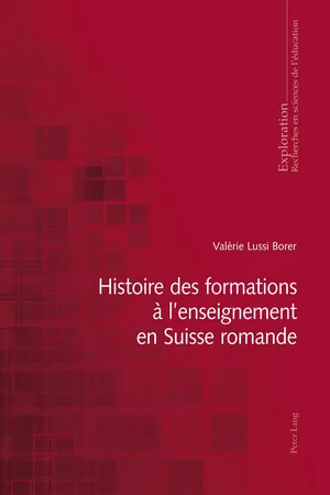 Histoire des formations à lenseignement en Suisse romande