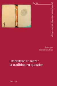 Littérature et sacré : la tradition en question_cover