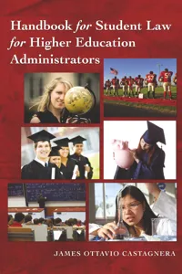 Handbook for Student Law for Higher Education Administrators - Revised edition_cover